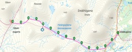 2. Etappe: Vålåstugan - Gåsen, 14 km