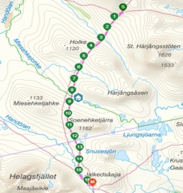 Stage 3: Gåsen - Helags, 16 km