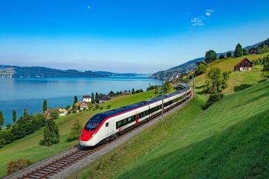 Tågresa melllan Zürich och Milano.