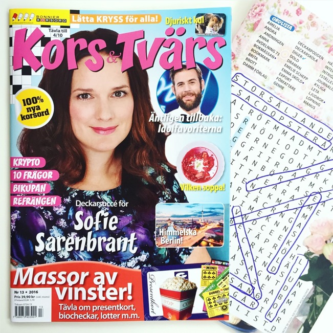 Kors & Tvärs, september 2016 Kors & Tvärs, september 2016