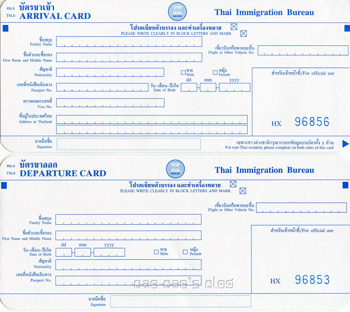 Denna bild visar ett ordinarie ansökningsforumlär för inträde i Thailand, delas oftast ut på flyget. Vid ansökan om att stanna ytterligare 30 dagar i landet måste du även ha en kopia på denna handling Denna bild visar ett ordinarie ansökningsforumlär för inträde i Thailand, delas oftast ut på flyget. Vid ansökan om att stanna ytterligare 30 dagar i landet måste du även ha en kopia på denna handling