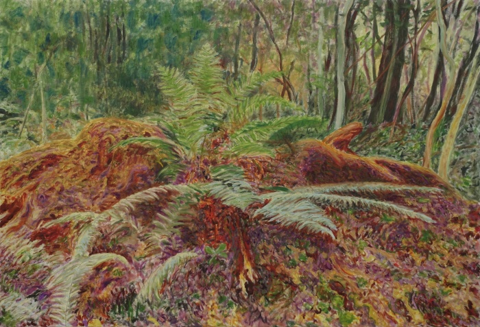 The fern, 2023, oil on canvas, 123x180cm