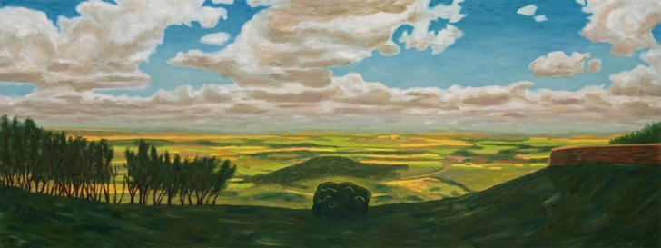 Randa, 2017, oil on canvas, 72x190 cm