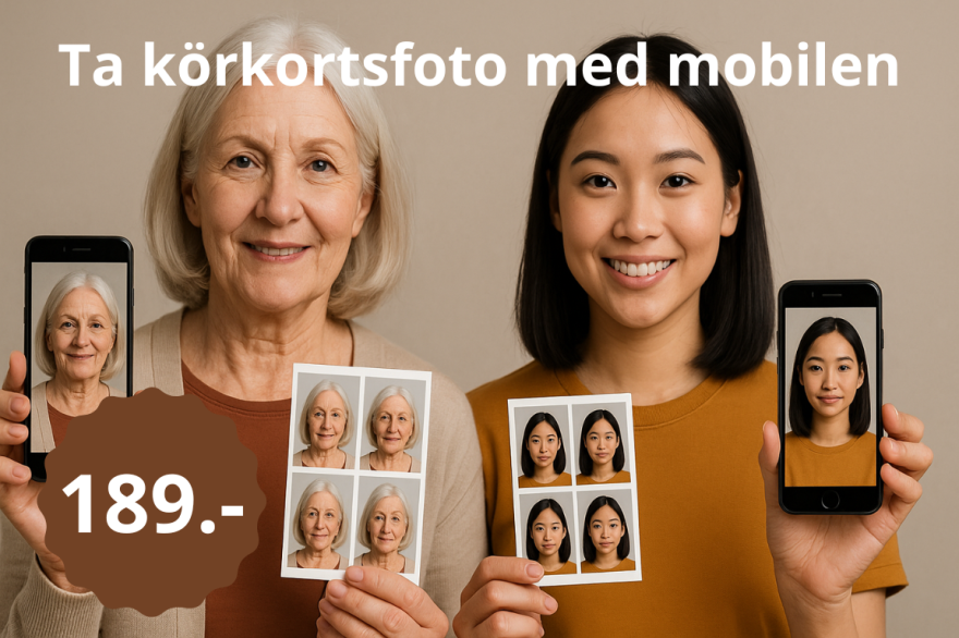 Transportstyrelsen körkortsfoto - ta ditt foto till körkortet med din egen mobil