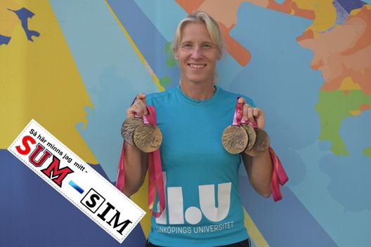 Annette Philipsson, gjorde en styck SUM-SIM riksfinal, deltog på två Olympiska Spel och år 2015 - tog hon fem medaljer på Masters-VM i Kazan - som 50-åring. Ett bra bevis på att det kommer mer än Sum- Annette Philipsson, gjorde en styck SUM-SIM riksfinal, deltog på två Olympiska Spel och år 2015 - tog hon fem medaljer på Masters-VM i Kazan - som 50-åring. Ett bra bevis på att det kommer mer än Sum-
