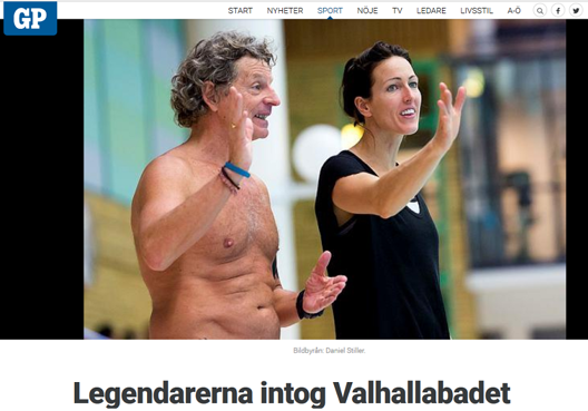 Glen Christiansen har arrangerat träningsläger på Valhallabadet under veckan. Hans hjälptränare den här veckan - Therese Alshammar, som debuterade i tränarrollen. (från GöteborgsPosten - foto Daniel Glen Christiansen har arrangerat träningsläger på Valhallabadet under veckan. Hans hjälptränare den här veckan - Therese Alshammar, som debuterade i tränarrollen. (från GöteborgsPosten - foto Daniel