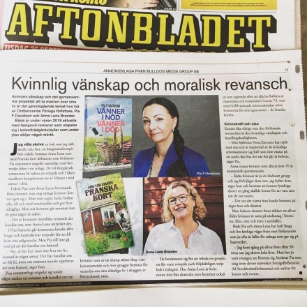 Anna-Lena Brander och jag inför bokmässan i Göteborg -18.