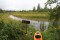 Mississippi en knapp mil nedströms Lake Itasca.