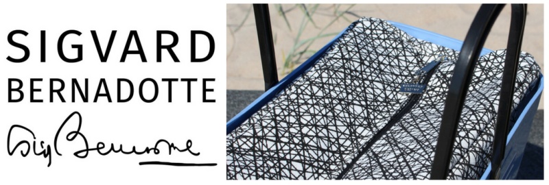 Bag with VirrVarr pattern by Sigvard Bernadotte - Swedish design prince Bag with VirrVarr pattern by Sigvard Bernadotte - Swedish design prince