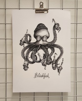 Print: Bläskfisk - Bläskfisk A3