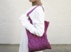 Totebag: Falling letters - Bag - Falling Letters/ Lilac