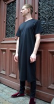 Organic T-shirt Dress Black, Somenid