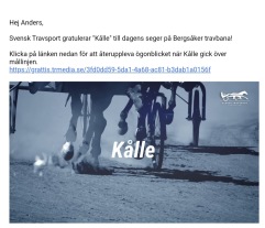 2-årige KÅLLE vinner sin debut på Bergsåker 250811 2-årige KÅLLE vinner sin debut på Bergsåker 250811