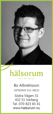 Bo Albrektsson osteopat på Hälsorum i Varberg