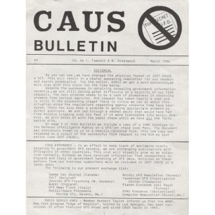 CAUS Bulletin (1985-1988) - 1986 - No 03 Mar