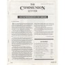 Communion Letter (The) (1989-1990) - 1989 Vol 1 No 02 Summer, 12 pages, photocopy