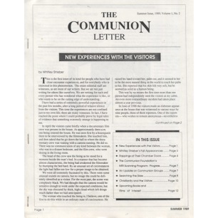 Communion Letter (The) (1989-1990) - 1989 Vol 1 No 02 Summer, 12 pages, photocopy