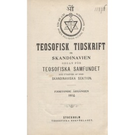 Teosofisk Tidskrift 1904/1912/1926/1931