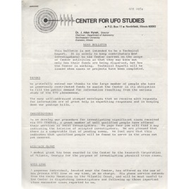 CUFOS News Bulletin (1974-1988)