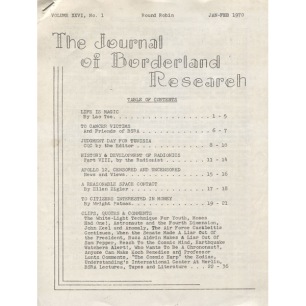 Journal of Borderland Research (The) (1970-1972) - 1970 Vol 26 No 01 (photo copy)