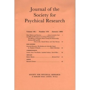Journal of the Society for Psychical Research