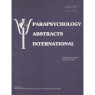 Parapsychology Abstracts International (1983-1987) - 1983 - Vol 1 No 02