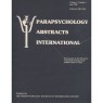 Parapsychology Abstracts International (1983-1987) - 1985 - Vol 3 No 01