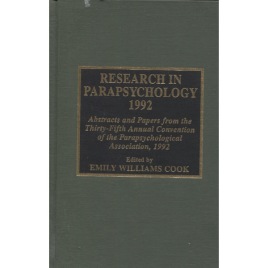 Parapsychological Association Convention : Research in parapsychology 1992