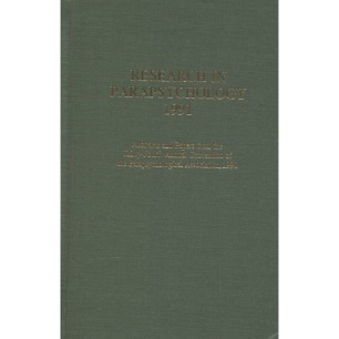 Parapsychological Association Convention : Research in parapsychology 1991