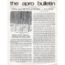 A.P.R.O. Bulletin (1978 vol 27-1987 vol 33) - 1979 Vol 28 No 05 8 pages