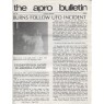 A.P.R.O. Bulletin (1978 vol 27-1987 vol 33) - 1981 Vol 29 No 08 8 pages