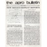 A.P.R.O. Bulletin (1978 vol 27-1987 vol 33) - 1981 Vol 29 No 10 8 pages