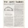 A.P.R.O. Bulletin (1978 vol 27-1987 vol 33) - 1982 Vol 30 No 10 8 pages