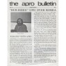 A.P.R.O. Bulletin (1978 vol 27-1987 vol 33) - 1983 Vol 31 No 02 8 pages