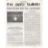A.P.R.O. Bulletin (1978 vol 27-1987 vol 33) - 1984 Vol 32 No 04 8 pages