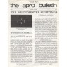 A.P.R.O. Bulletin (1978 vol 27-1987 vol 33) - 1984 Vol 32 No 06 8 pages