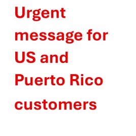 Message for USA & Puerto Rico customers
