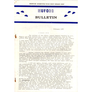 MUFORG Bulletin (1966-1967) - 1967 February (10 p)