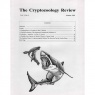 Cryptozoology Review, The (1997-1999)