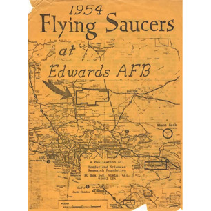 Crabb, Riley H. (ed.): Flying saucers at Edwards AFB, 1954 - Acceptable but torn front and back pages