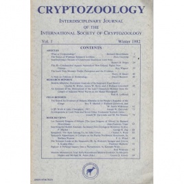 Cryptozoology (1982-1996)