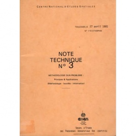 GEPAN: No-110: Note technique no.  3. Methodologie d'un problème: Principes & applications.  (Methodologie - Isocélie - Information). (A. Esterle, P. Besse, M. Jimenez)