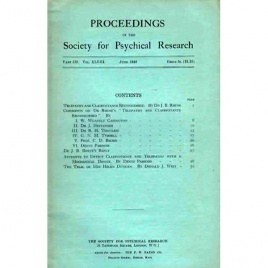 Proceedings of the Society for Psychical Research (1938-1956)