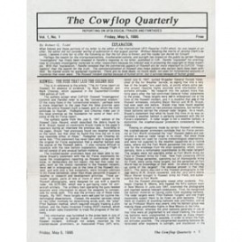 Cowflop Quarterly / Spot Report (set of 8 issues)