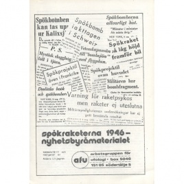 Liljegren, Anders (ed): Spökraketerna 1946 - nyhetsbyråmaterialet