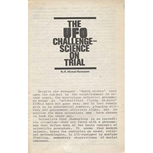 Rasmussen, R. Michael: The UFO challenge - science on trial