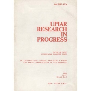 UPIAR Research in Progress. Vol. II, n. 1