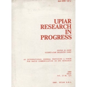 UPIAR Research in Progress. Vol. II, n. 2/3