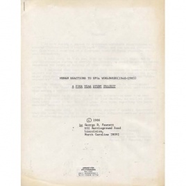 Fawcett, George.D.: Human reactions to UFOs worldwide (1940-1983)
