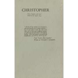 Tristram (Mrs): Christopher.